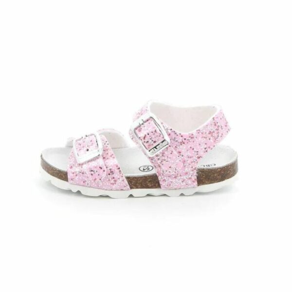 Grunland sandalo in sughero Rosa glitter primi passi