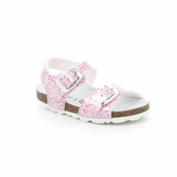 Grunland sandalo in sughero Rosa glitter primi passi