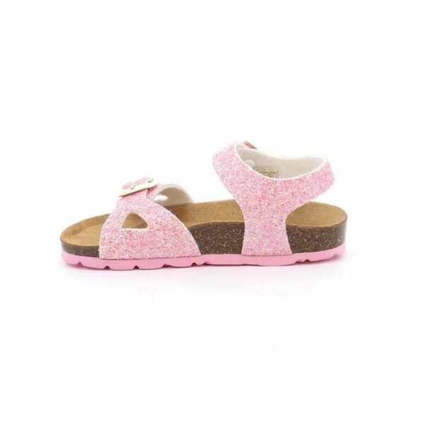 Grunland sandalo Rosa glitter in sughero naturale