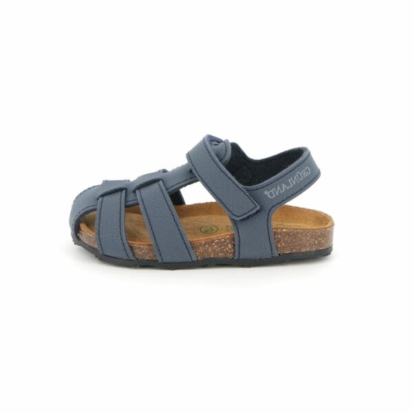 Grunland sandalo gabbietta BLU in sughero naturale
