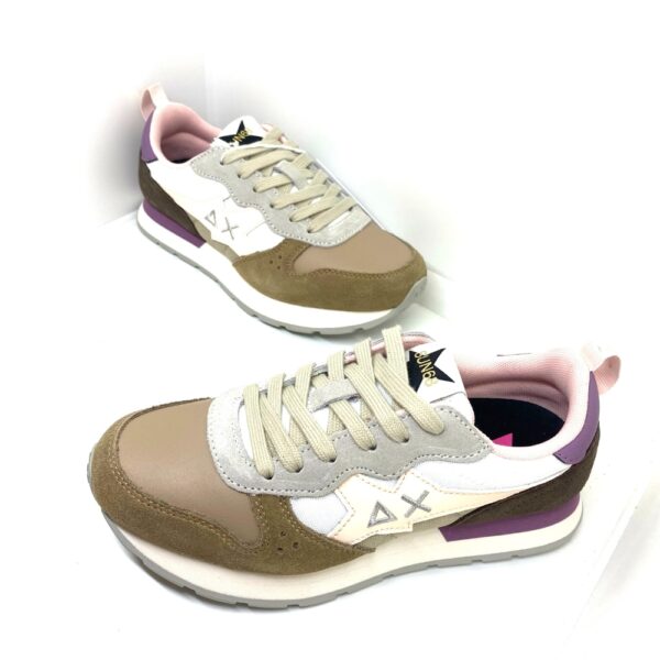 Sun68 Sneaker Donna Beige multicolor