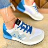 Sun68 sneaker white blue