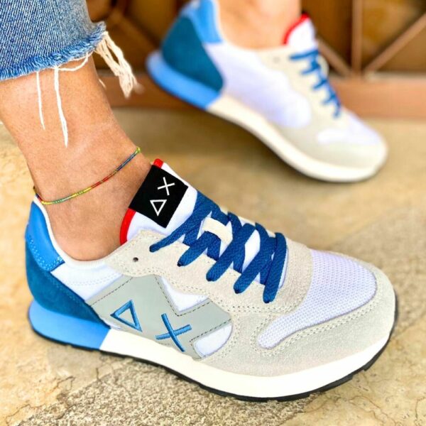 Sun68 sneaker white blue