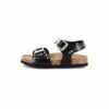 Grunland sandalo in sughero - Nero con borchie