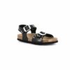 Grunland sandalo in sughero - Nero con borchie