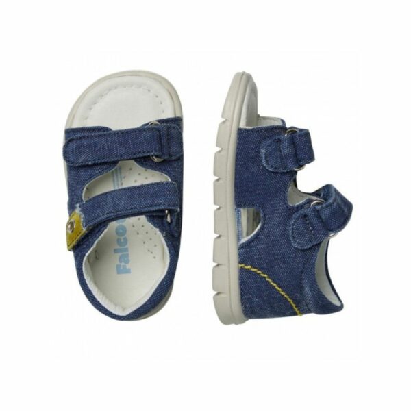 Falcotto sandalo blu jeans primi passi