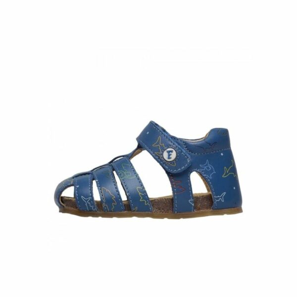 Falcotto sandalo gabbietta primi passi - blu squaletti