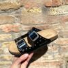 Grunland donna ciabatta Nera con borchie