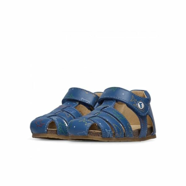 Falcotto sandalo gabbietta primi passi - blu squaletti
