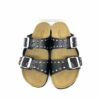 Grunland donna ciabatta Nera con borchie
