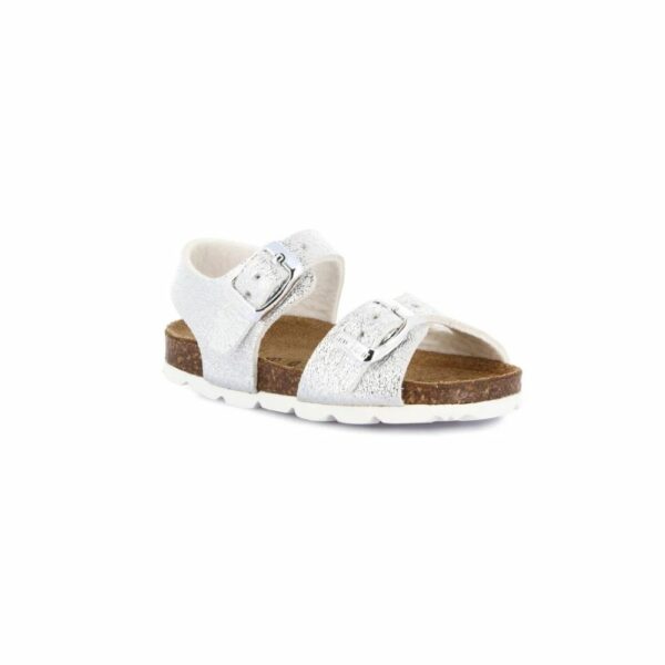 Grunland sandalo primi passi in sughero - Argento glitter