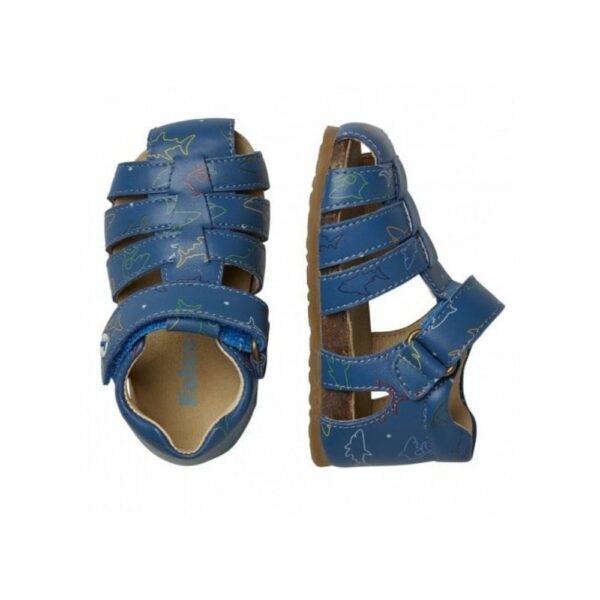 Falcotto sandalo gabbietta primi passi - blu squaletti