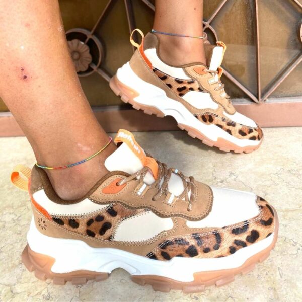 Sneaker Refresh Camel - Donna