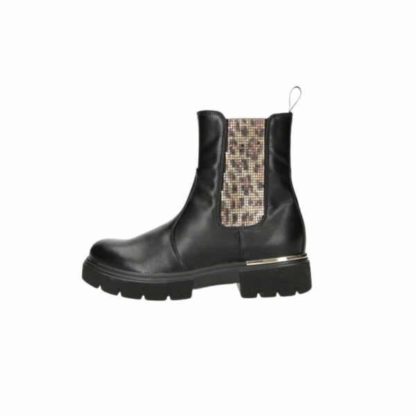 Stivaletto Asso nero con glitter