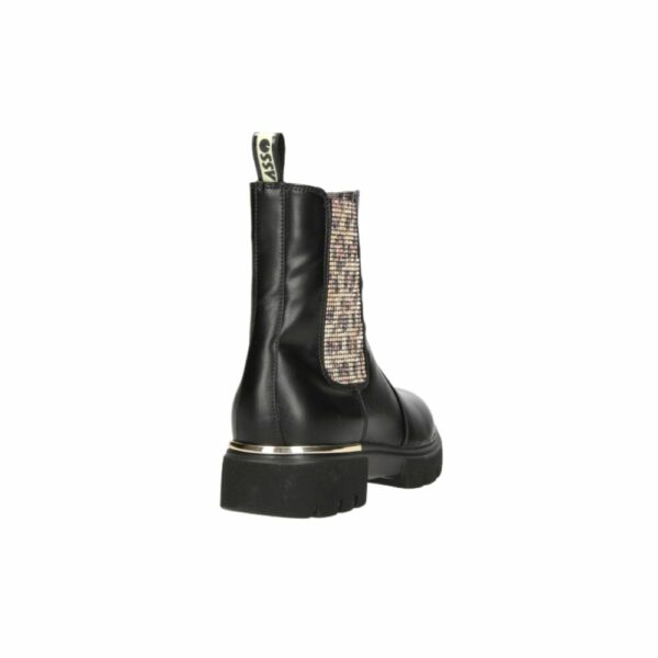 Stivaletto Asso nero con glitter