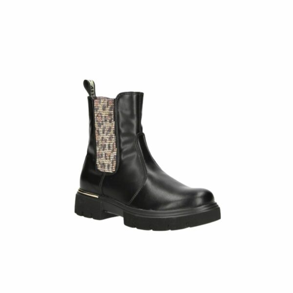 Stivaletto Asso nero con glitter