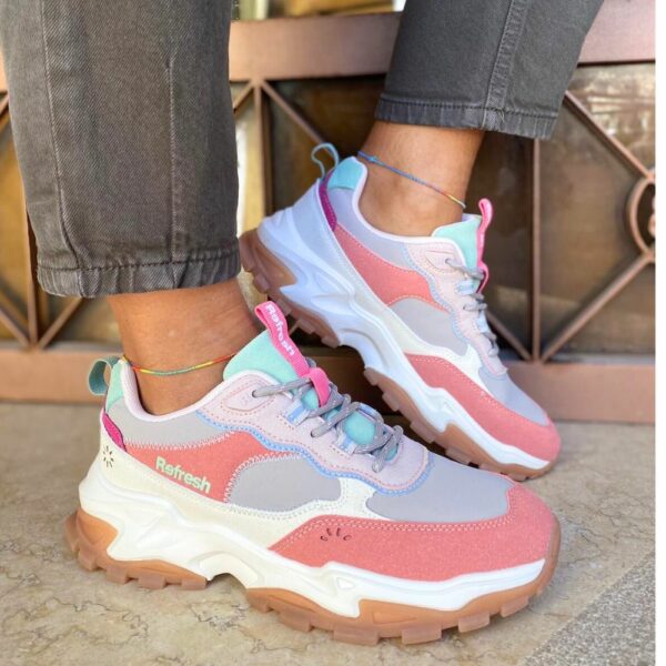 Sneaker Refresh Donna nude multicolor