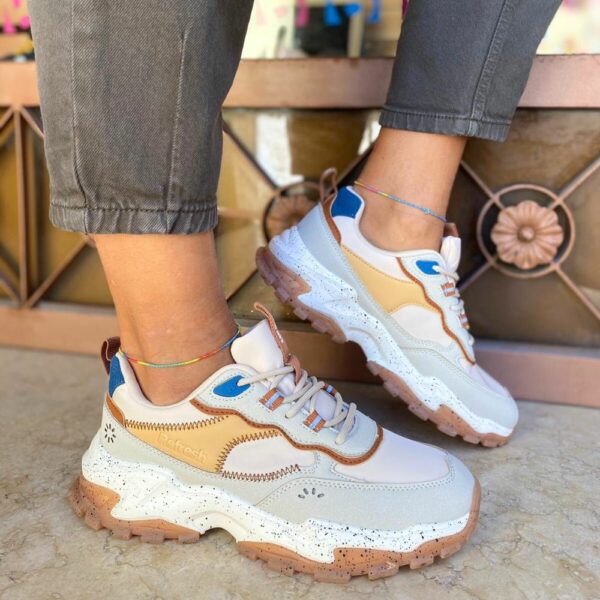 Sneaker Refresh Donna tortora multicolor