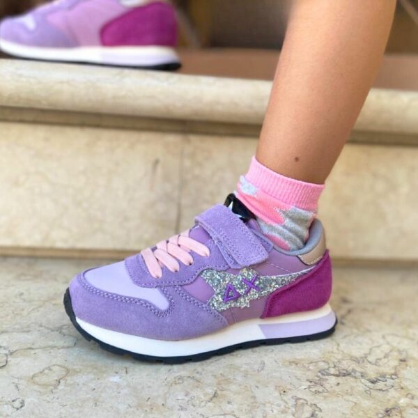 Sun68 Sneaker Kids lilla glitter