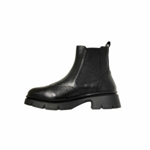 Hosis Donna Stivale beatles nero in pelle