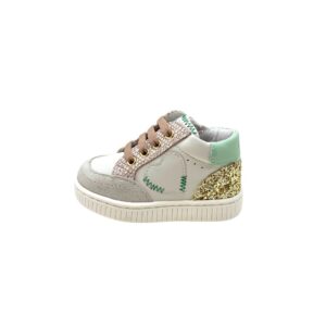 Balducci scarpa in pelle primi passi cuore con glitter