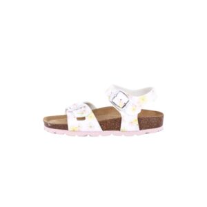 Grunland sandalo kids bianco con fiori