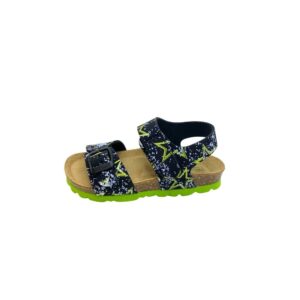 Grunland J. sandalo kids nero con stelle