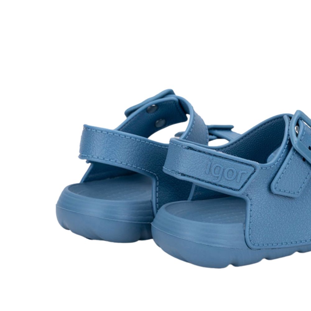 Igor sandalo in gomma doppia fascia blu Igor sandalo in gomma doppia fascia blu