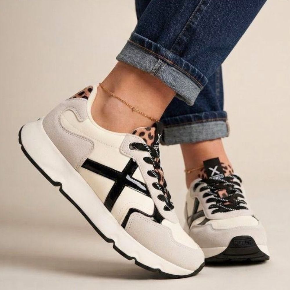 MUNICH Sneaker Donna bianco leopardato MUNICH Sneaker Donna bianco leopardato