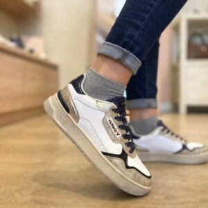Victoria sneaker Donna oro e nero