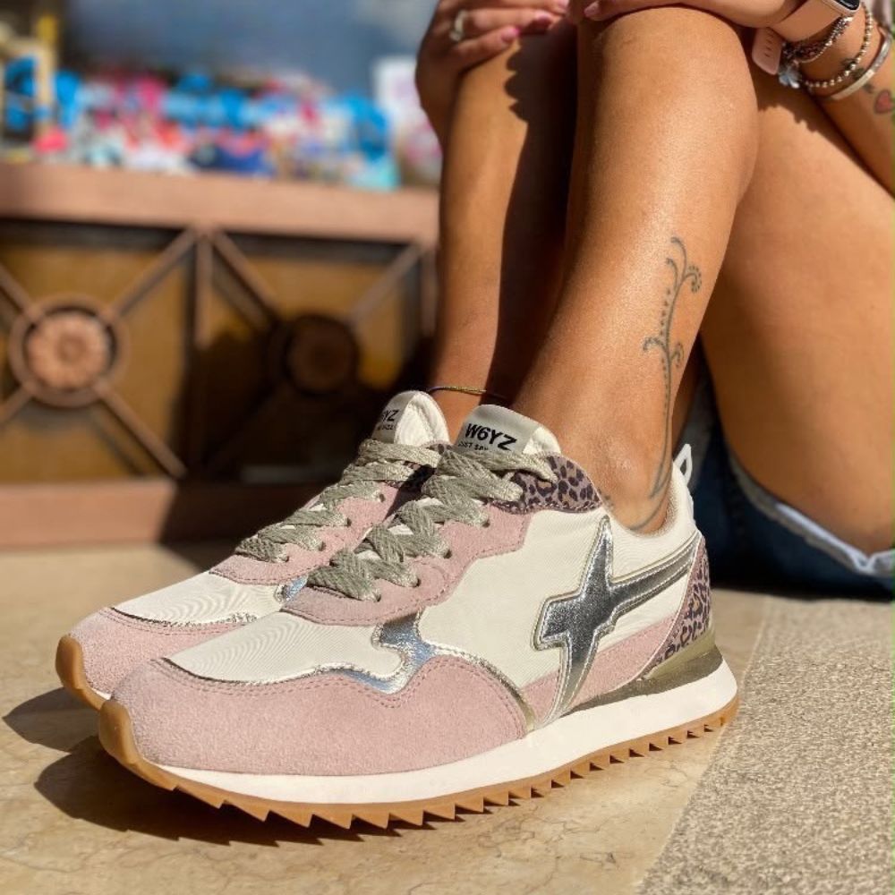 W6yz sneaker donna rosa leopardato W6yz sneaker donna rosa leopardato