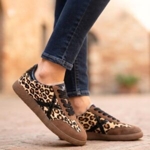 MUNICH Sneaker Donna marrone leopardato