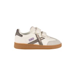 Munich kids sneaker bianco - argento metallizzato